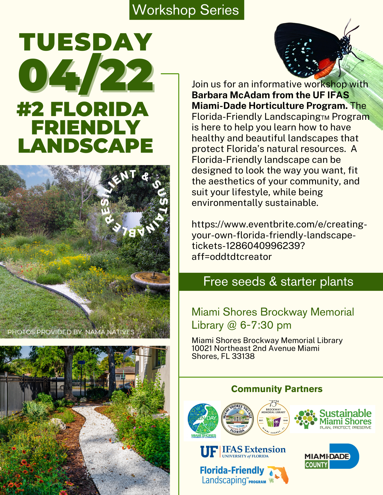 Florida-Friendly Landscaping at Brockway Library Ad